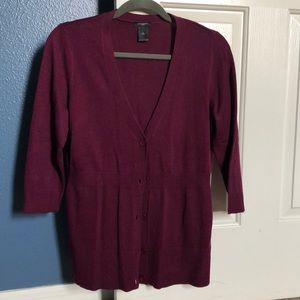 EUC Ann Taylor 3/4 tunic cardigan